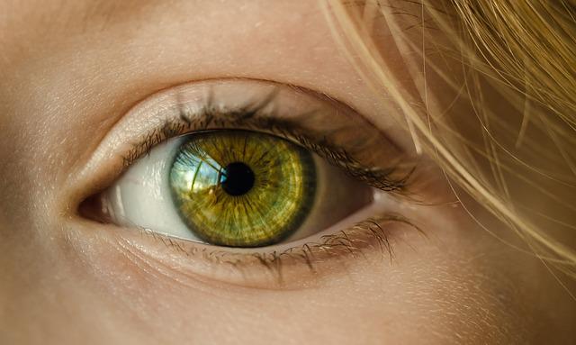 Bonito ojo verde de una persona.